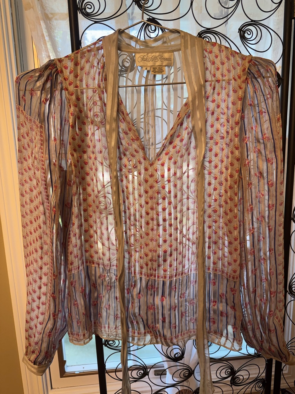 The Silk Farm Vintage Saks Fifth Ave Blouse